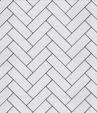 Тротуарная плитка ПРЯМОУГОЛЬНИК - Стоунмикс Белый